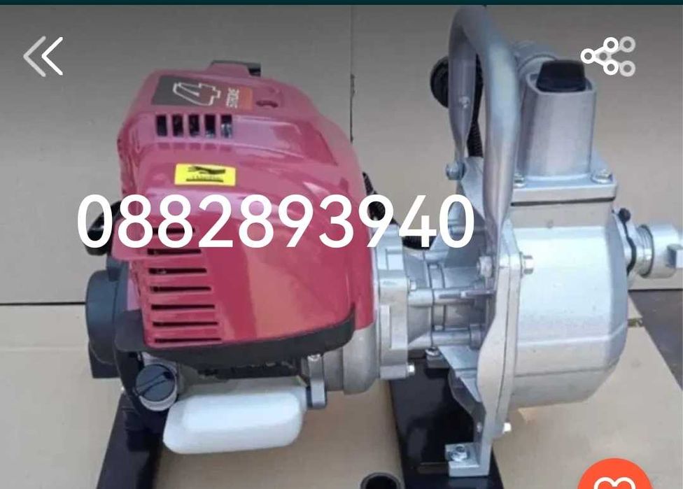 Бензинова помпа двутактов. Четиритактова бензинова помпа за поливане