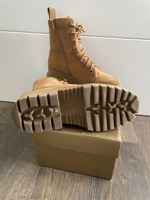 Ghete dama din piele intoarsa, maro, marimea 36