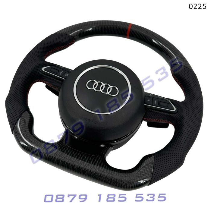 Рязан спортен карбон волан AUDI A3 A4 A5 A6 A7 A8 Q3 Q5 Q7 ауди а4 а5