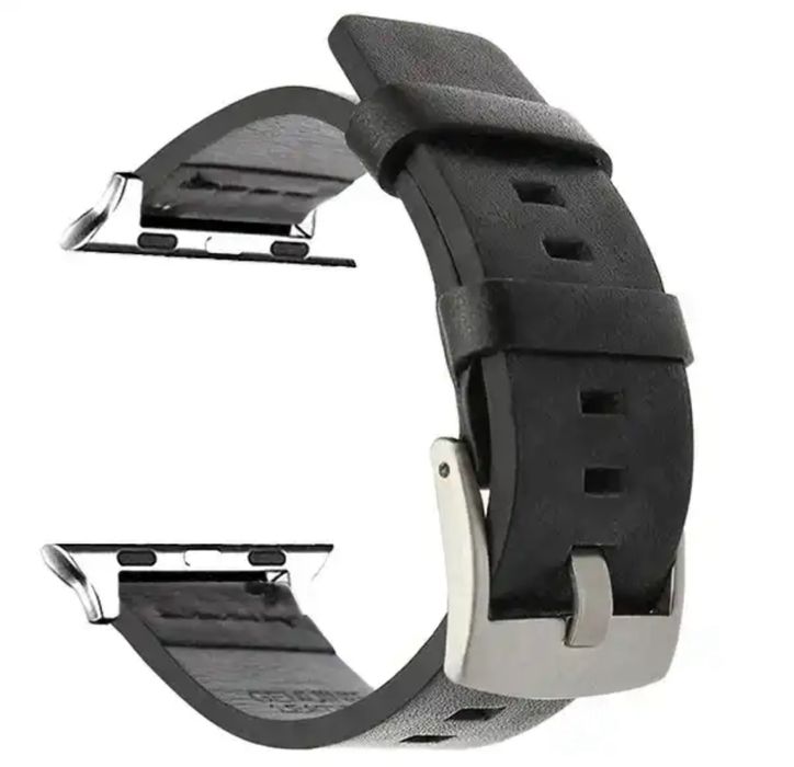 Curea Piele Maro / Neagra Ceas Apple Watch Husa Folie Silicon