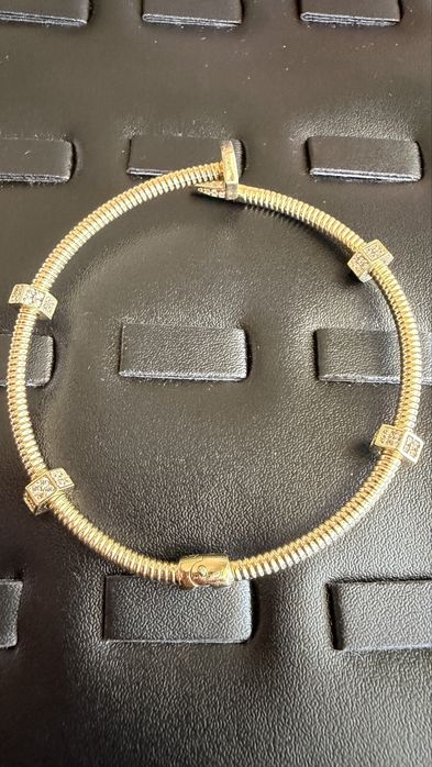 Златна гривна пирон 14 карата 9.9гр нова