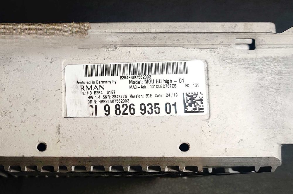 Unitate BMW MGU High D1 B264 HW 1.4-GPS- G01 G05 G16 G20 G30 G80 G82