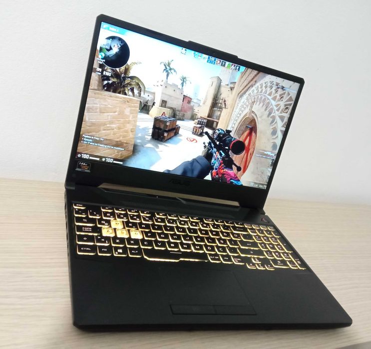 Laptop I7 Intel GAMING 144Hz RATA REFRESH placa video dedicata NVIDIA 16GB ram ecran 15.6 inch IPS 2 placi video windows 11 SSD nvme ASUS ROG TUF