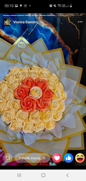 Buchet de trandafiri din sapun