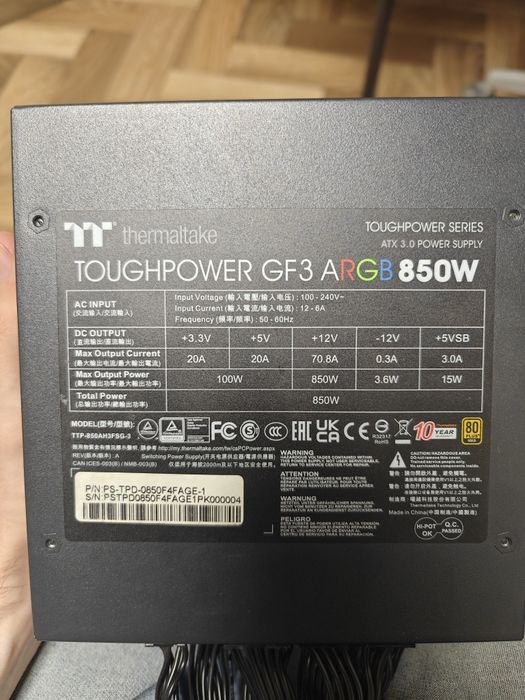 Голдовый БП 850w