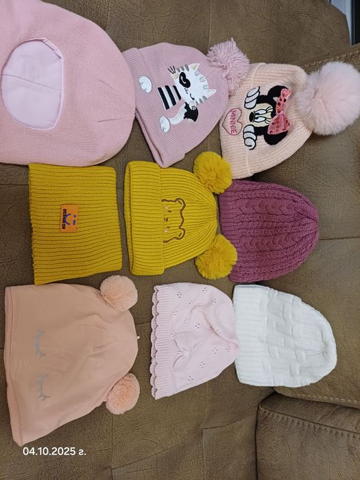 Зимни шапки, възраст 1-2 г, 2-4 г