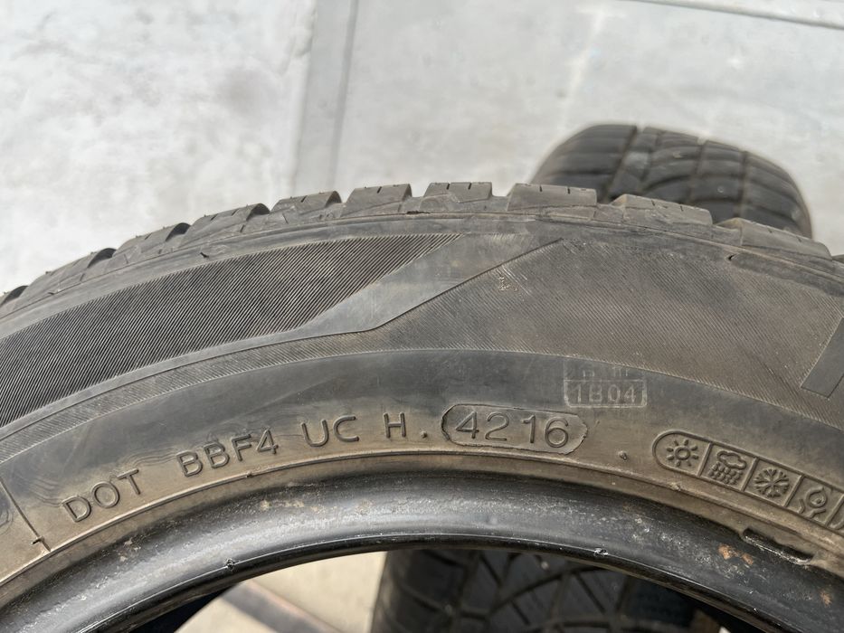 2 бр. всесезонни гуми 185/60/14 Hankook 7 mm DOT 4116