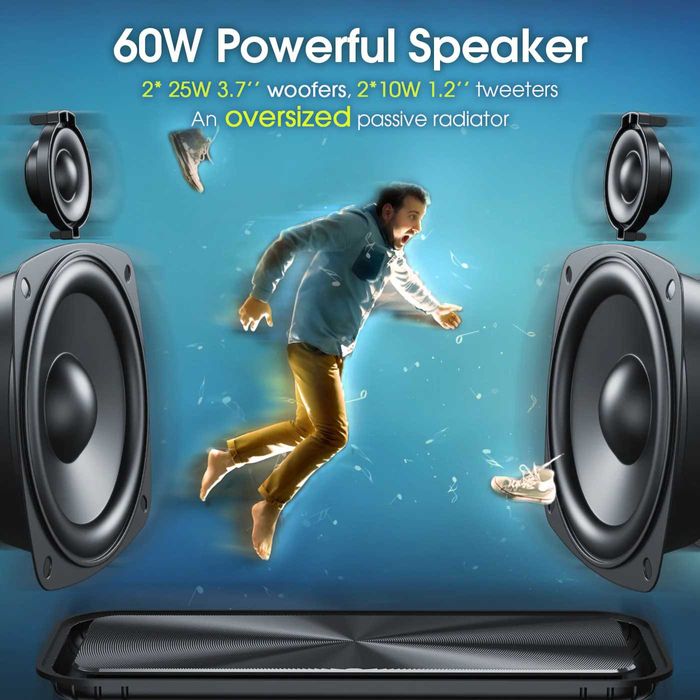 W-KING D9-1 60W Bluetooth Speaker