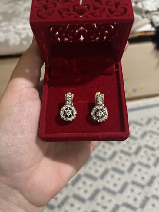 Золото серьги золотые