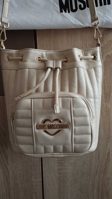 Чанта Love Moschino - оригинална - бежова