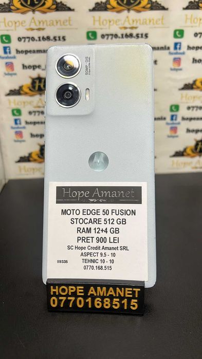 HOPE Amanet P3 MOTO EDGE 50 FUSION Stocare 512 GB / RAM 12+4 GB