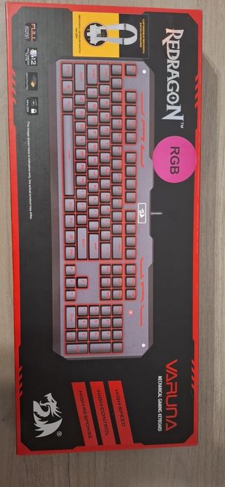 Tastatura gaming mecanica Redragon Varuna K559 RGB, iluminare RGB, full anti-ghosting, USB, negru
