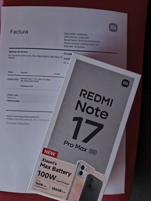 Xiaomi Redmi Note 17 Pro Max, Green,sigilat