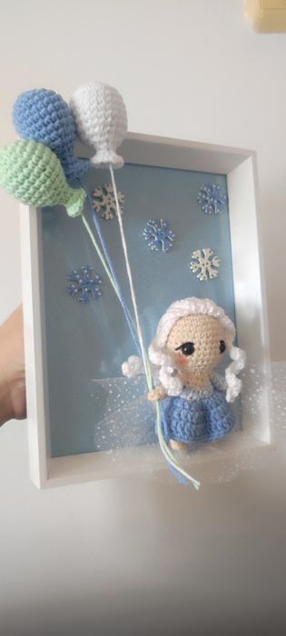 Ръчно изработена Рамка Frozen- Елза