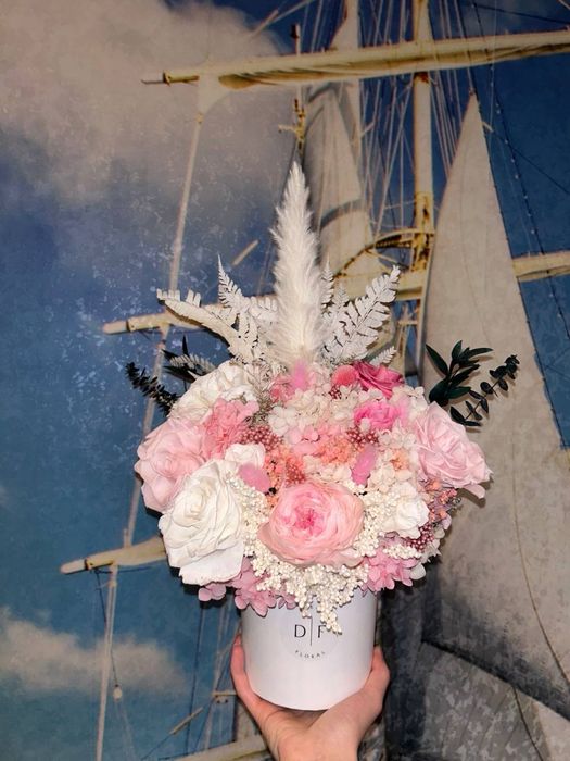 живые невянущие цветы