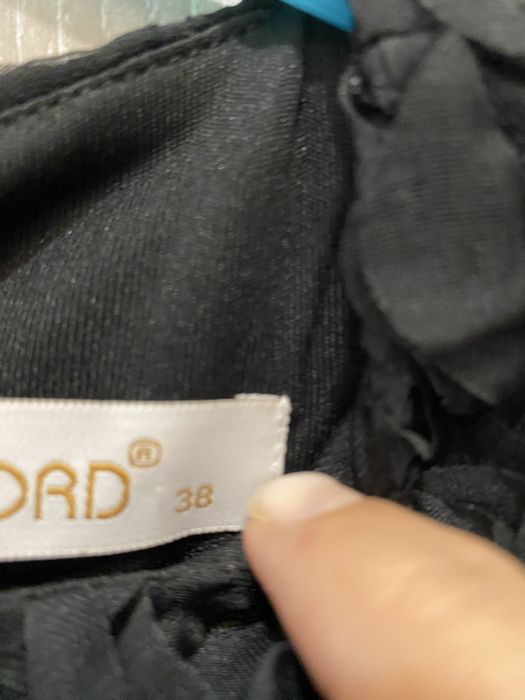 Малка черна Рокля 3D цветя