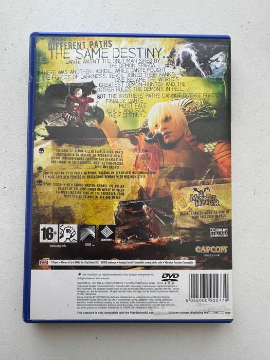 Devil May Cry 3: Dante's Awakening + Monster Hunter Demo за PS2