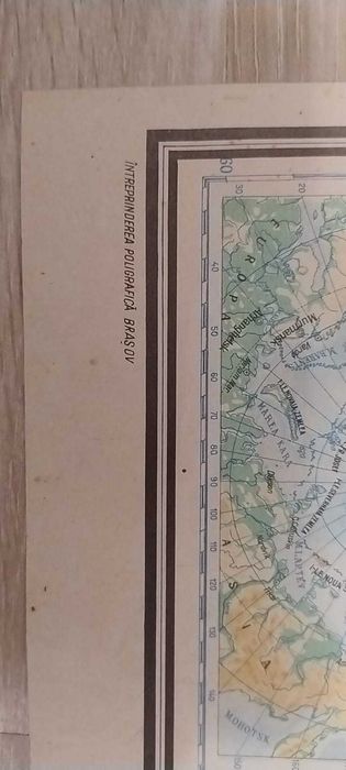 Harta fizică a lumii, Ed. Didactică și Pedagogică (1991)