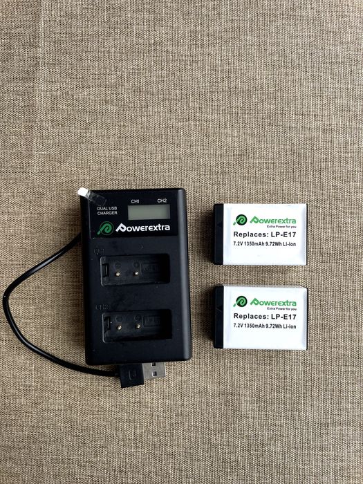 Canon EOS RP + зарядно, нова батерия и 2 допълнителни батерии