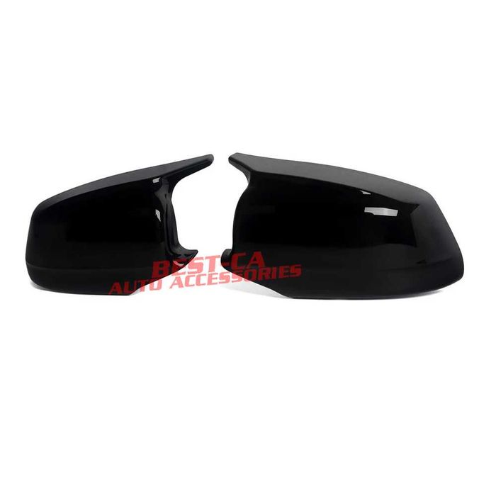 Capace oglinzi cu cleme pentru montaj direct Batman / M-Style compatibile cu BMW Seria 5 F10, F11 (2010-2013) pre lci – Negru Lucios