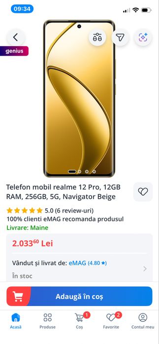 Telefon Realmi 12 pro 5G