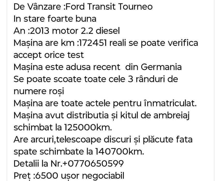 Ford tourneo transit