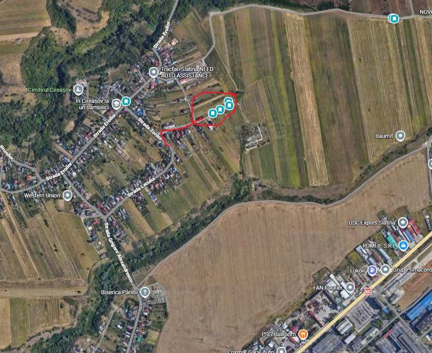 teren 620mp Lacului Slatina