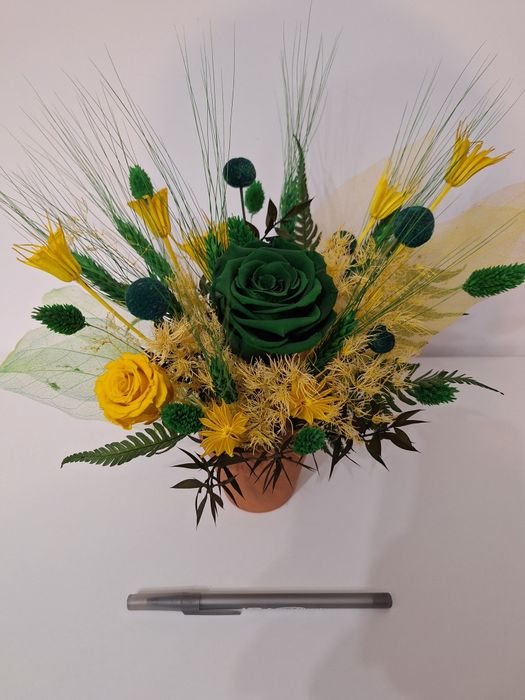 Aranjamente cu flori uscate și criogenate