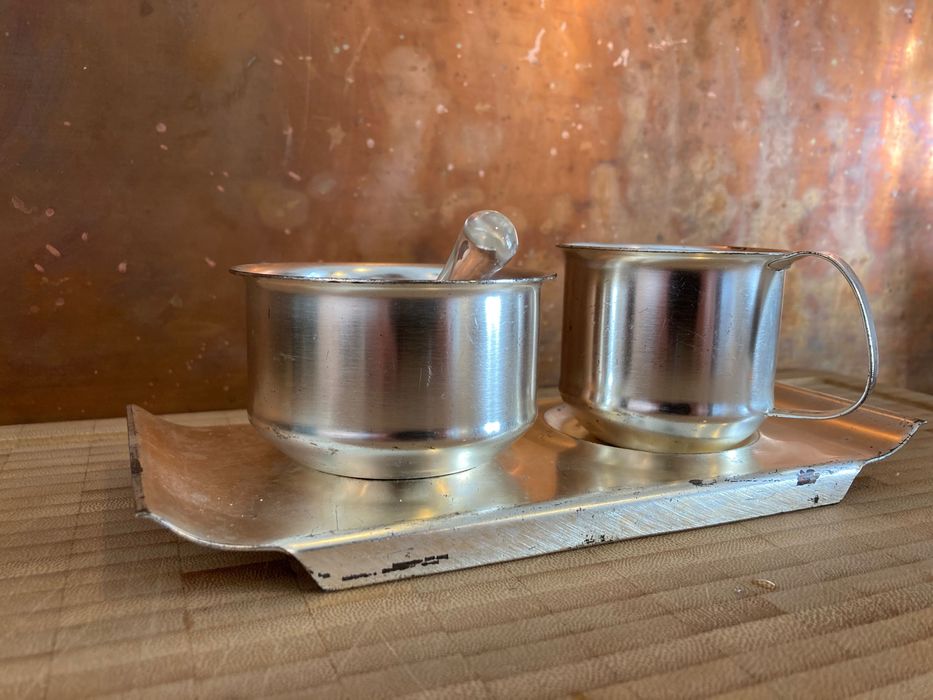 Wmf Germania, zaharnita latiera sosiera Art Deco argintat lapte zahar