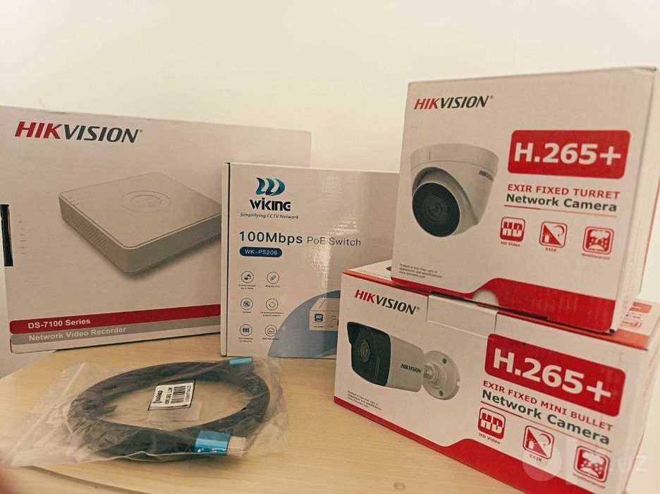 4ta Hikvision kamerasi ustanovkasi bilan