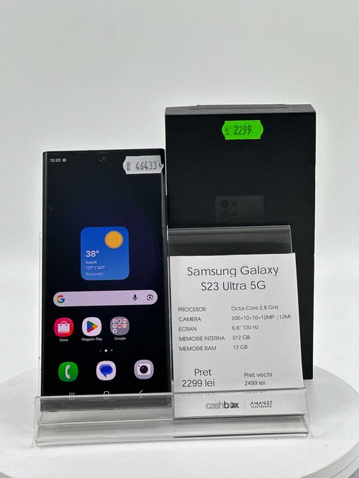 Samsung Galaxy S23 Ultra 512GB 12GB RAM Garantie 24 Luni CashBox
