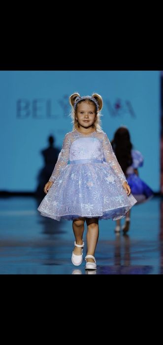 Платье детское снежинка