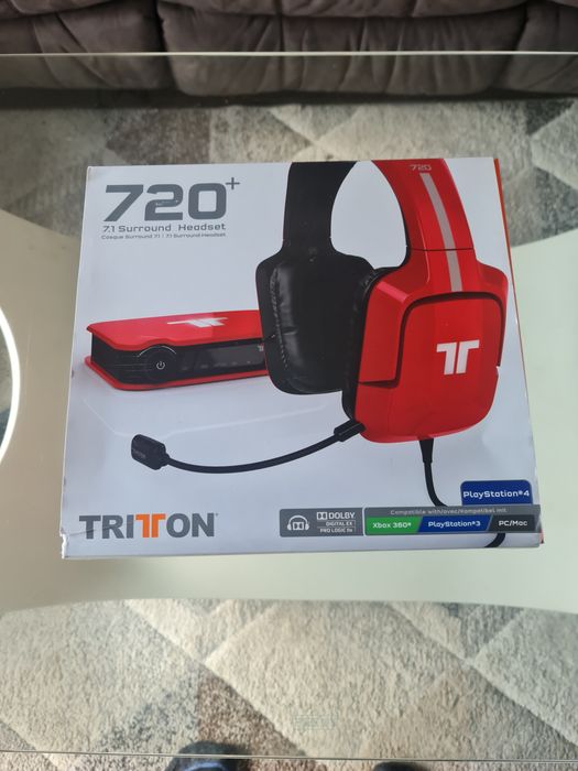 Качествени гейминг слушалки със микрофон Triton 720+ 7.1 Surround Headset