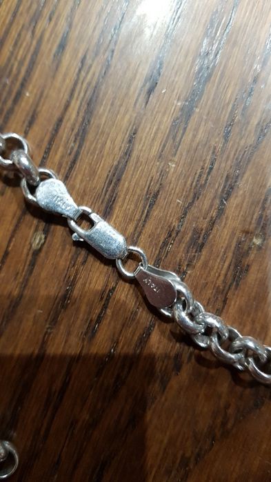 Nou nout,superb lant argint 925 Italy masiv foarte lung,model deosebit