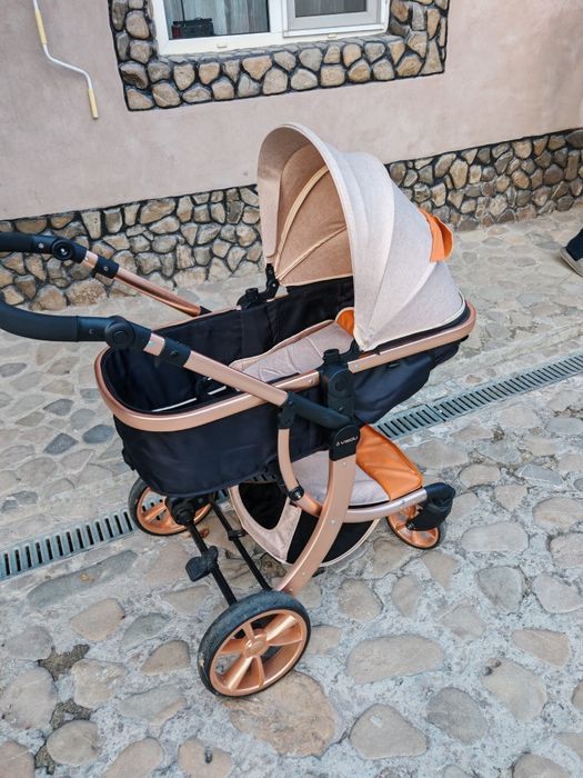 Vând căruț Visoli Gold 3 in 1 aproape nou!