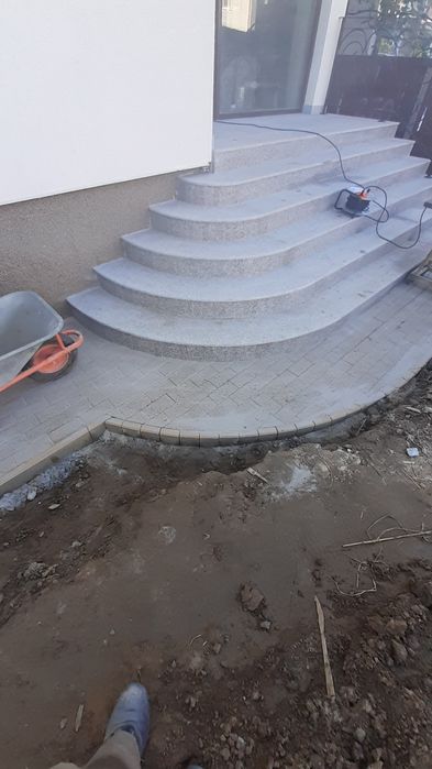 Montaj pavele beton sau cauciuc