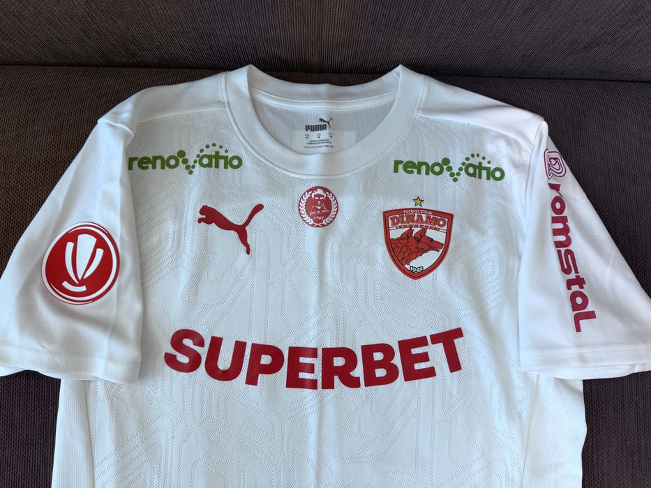 Tricou oficial de meci puma FC Dinamo Bucuresti Cătălin Cîrjan 10 marimea M