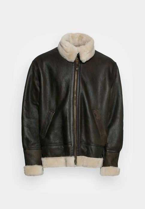 Geaca piele,cojoc,Schott XXL,pe eticheta 4XL