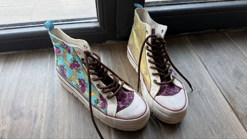 Tenesi Desigual piele naturala si material