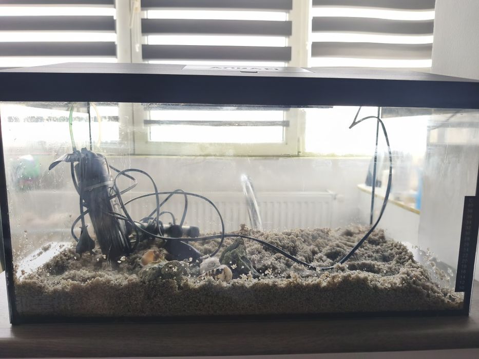 Vând acvariu 60 litrii