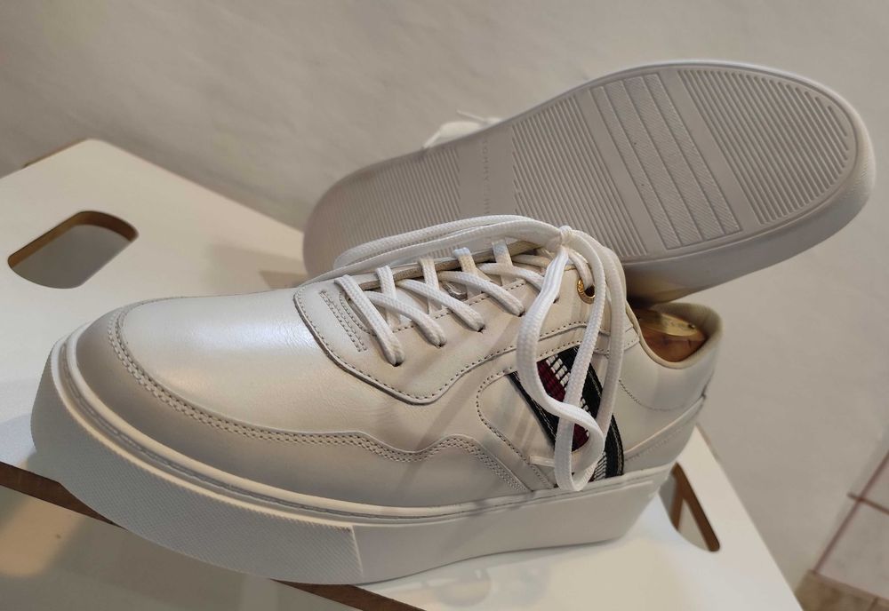 Pantofi sport casual 40 39 premium Tommy Hilfiger NOI piele naturala