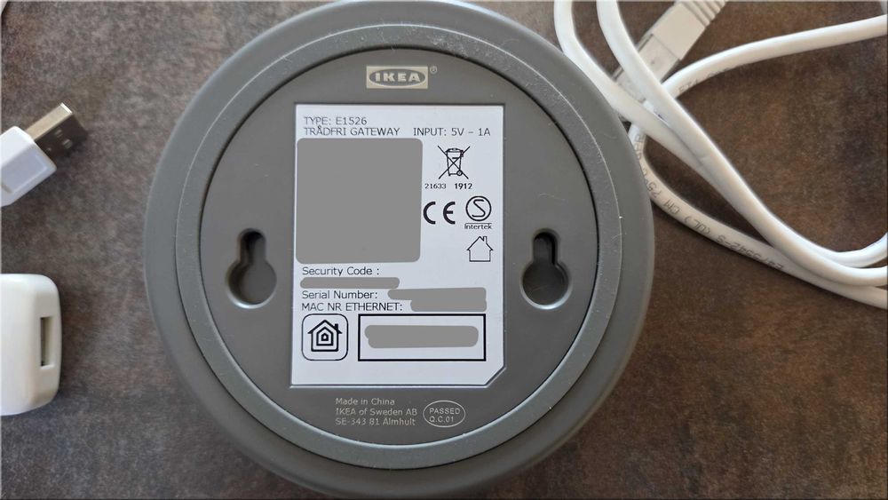 Hub Zigbee IKEA Tradfri Rețea-Ethernet USB-C Smart Home