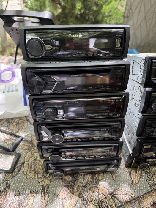 CD за кола Pioneer, Sony, Alpine и JVC – Bluetooth, USB, AUX – Работещи