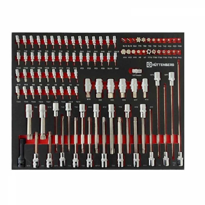 Шкаф с инструменти със 7 чекмеджета – 6 пълни ForceKraft - Huttenberg