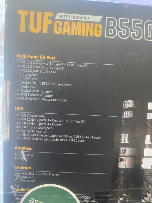 Placă de bază ASUS TUF B550M-PLUS – NOUĂ, doar desigilată