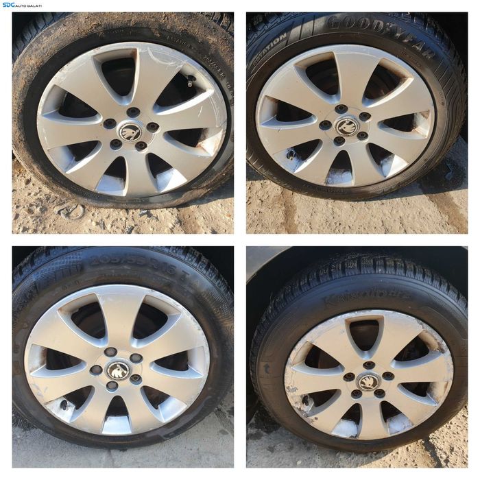 Set 4 Jante Roti Aliaj 205 55 16 R16 5x112 Audi A4 B7 2005 - 2008 [K4558]