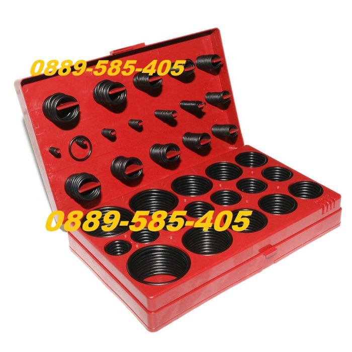 Комплект кутия Кутия гумени О-пръстени 419 бр. - инструменти опръстени