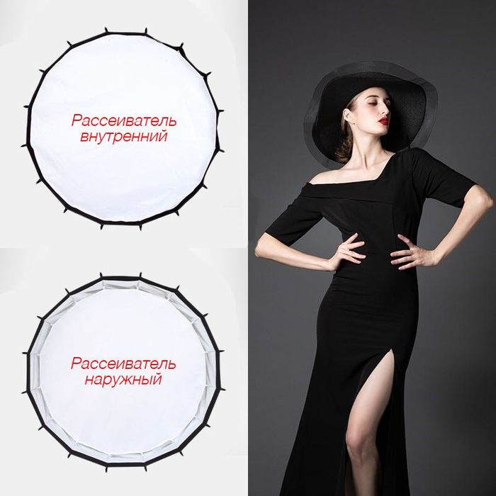 Профессиональный Софтбокс 70 см  (Глубокий)