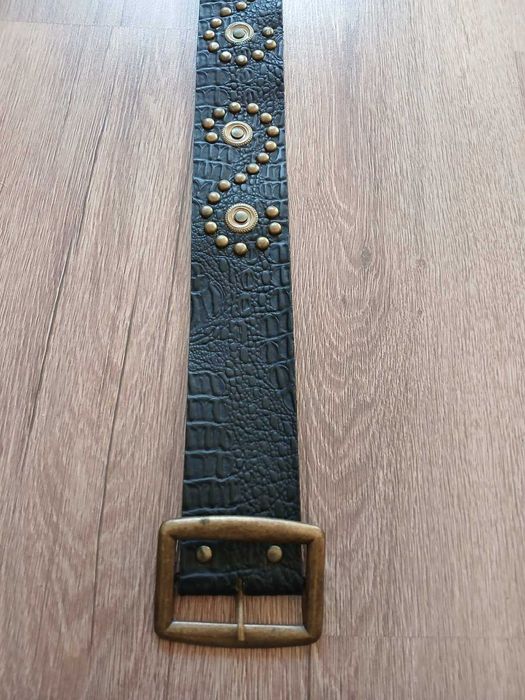 Мъжки кожен и текстилен колан