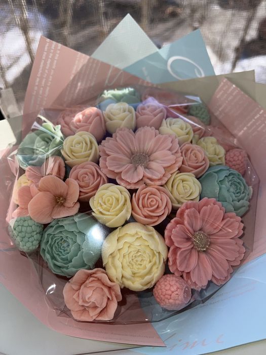 Шоколадный букет цветов